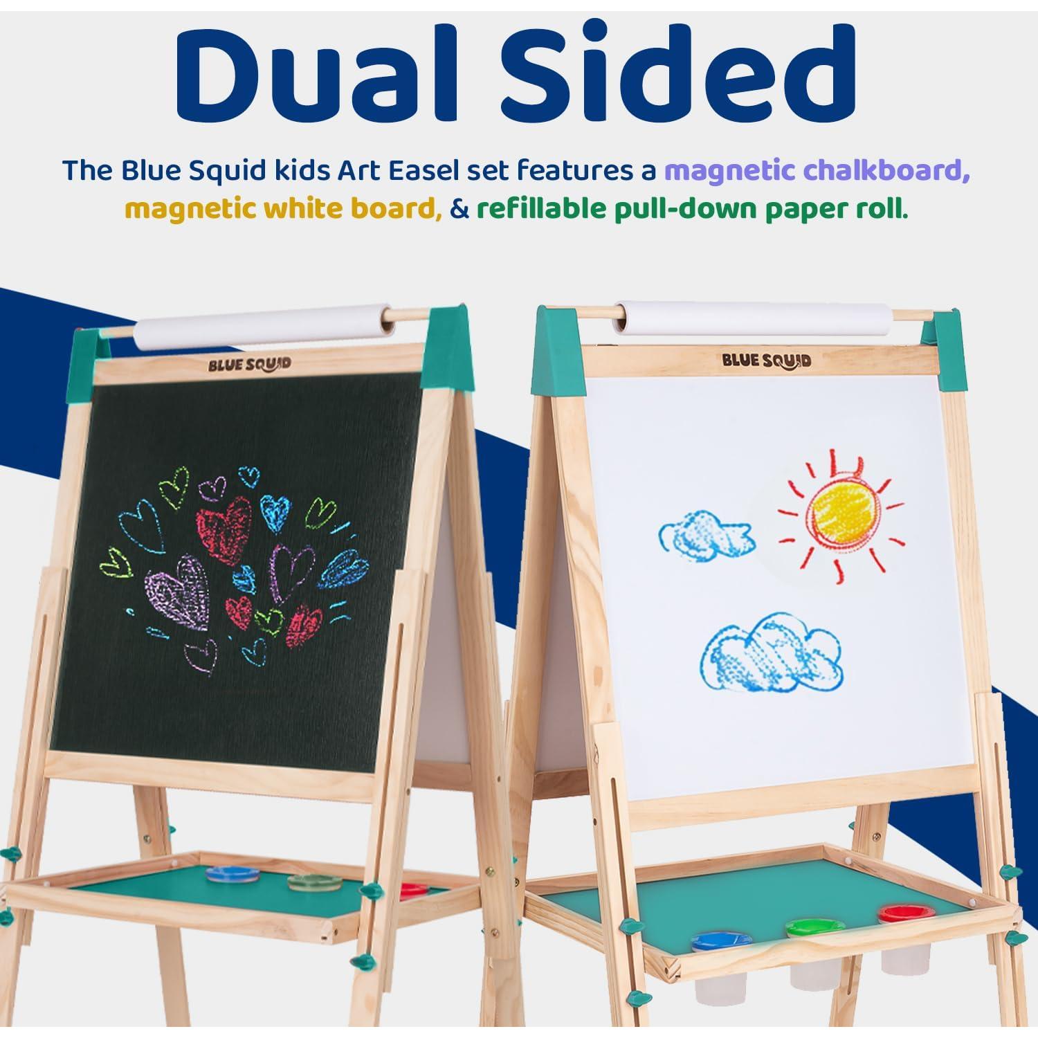 Caballete de Arte Blue Squid Verde Ajustable +100 Accesorios