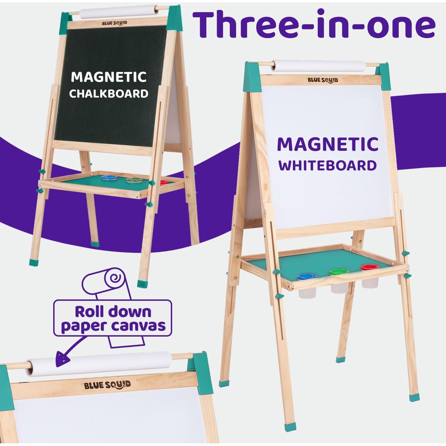 Caballete de Arte Blue Squid Verde Ajustable +100 Accesorios