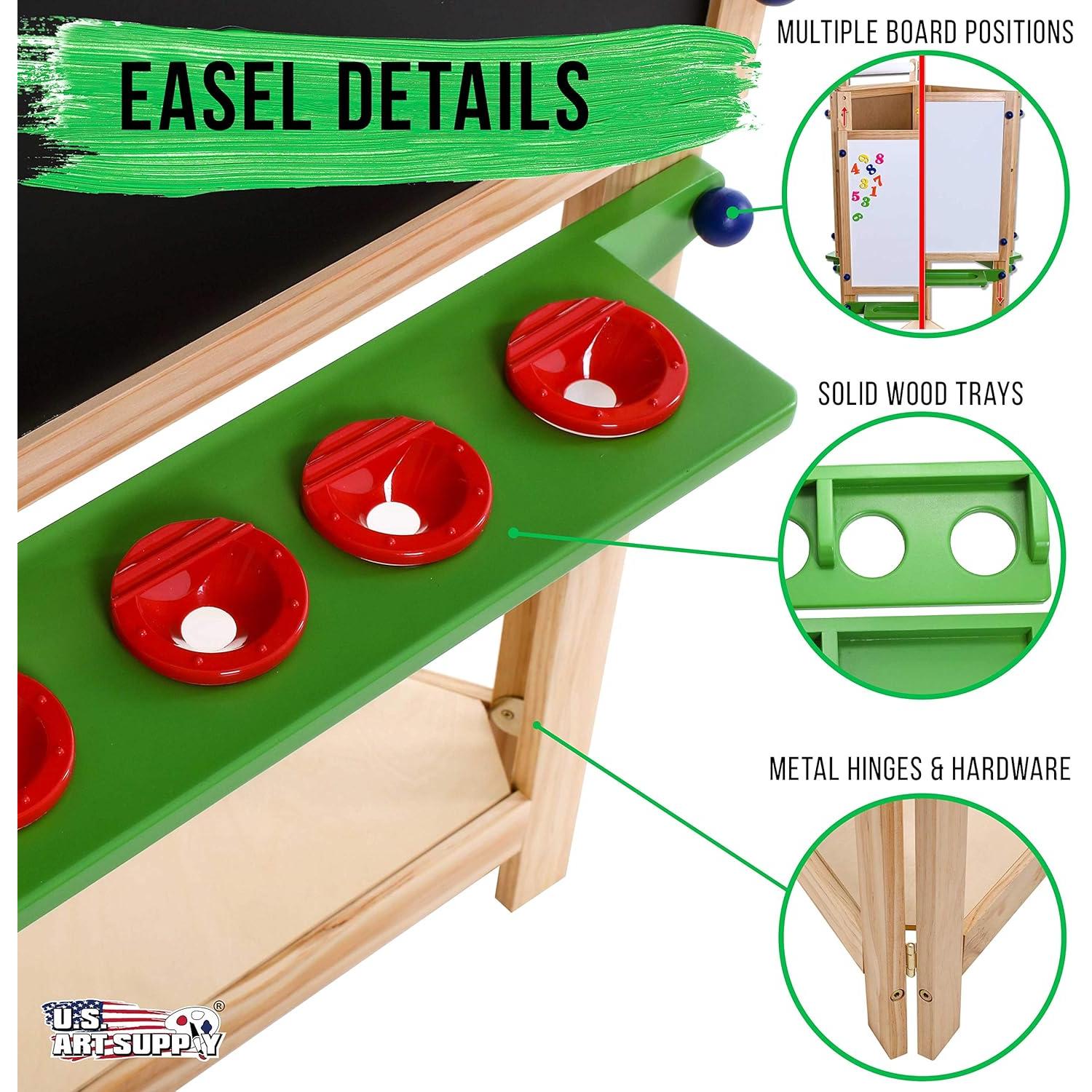 Caballete Infantil de 3 Lados Suministro de Arte 1.17m Pino