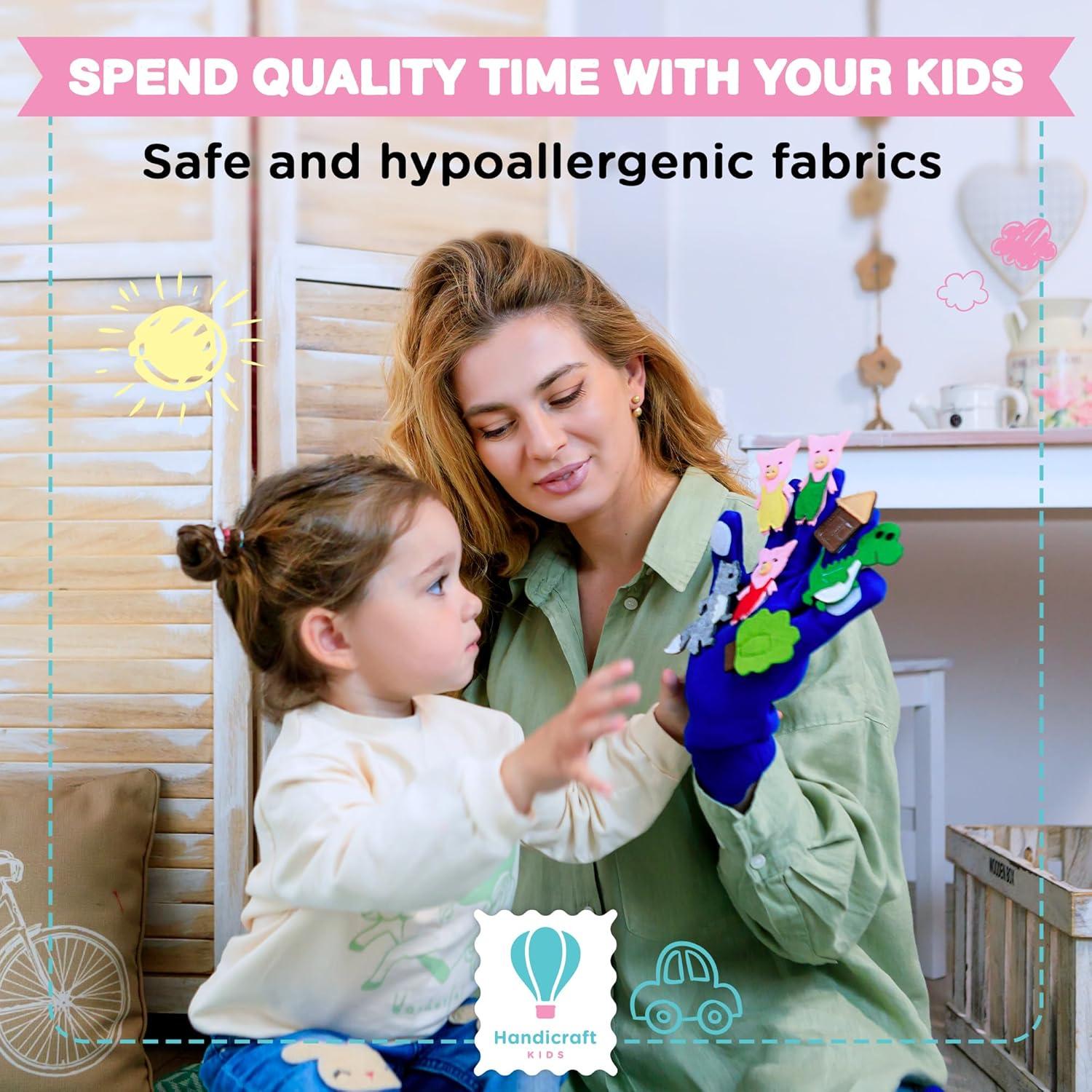 Juego de 14 Marionetas de Mano Handicraft para Niños