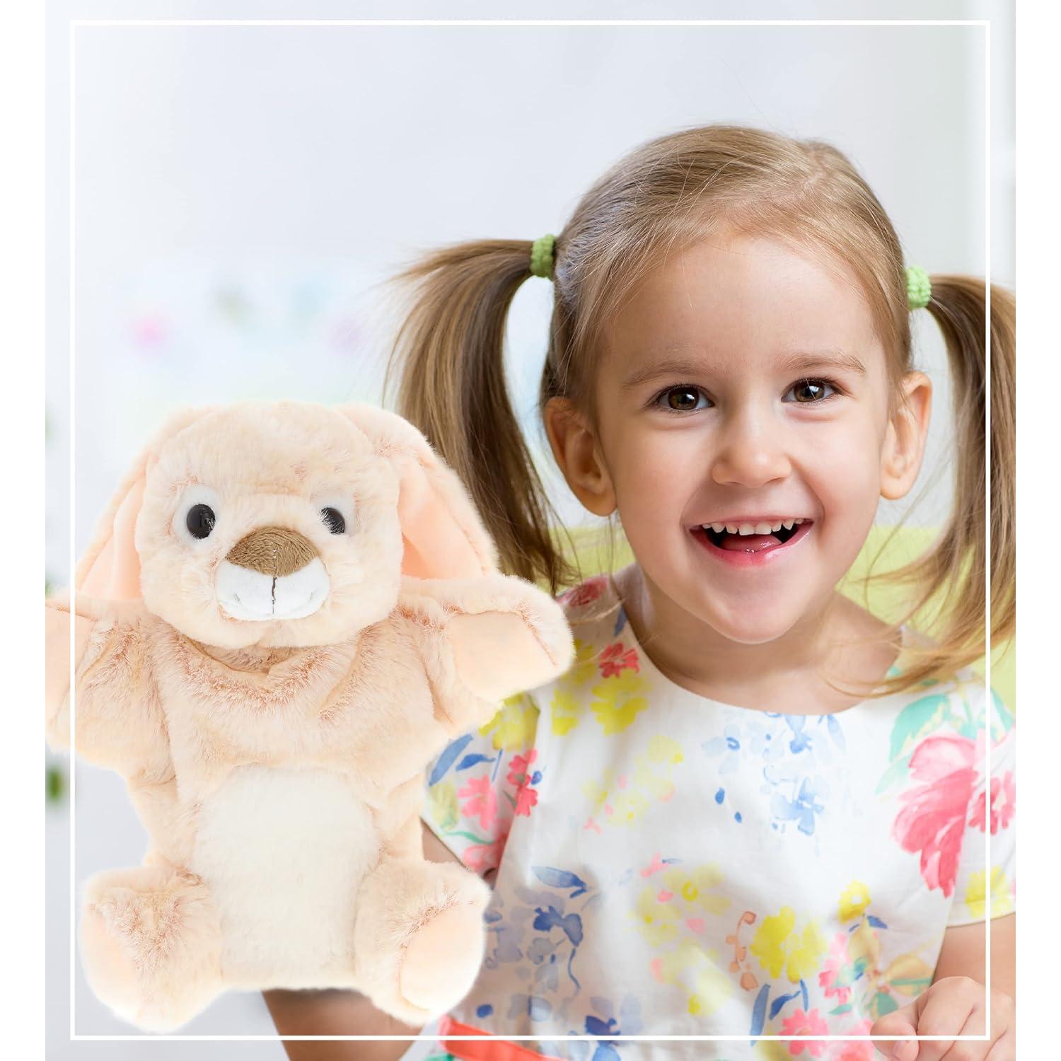 Títere de Mano Conejo DolliBu - Juguete de Peluche 22.86 cm