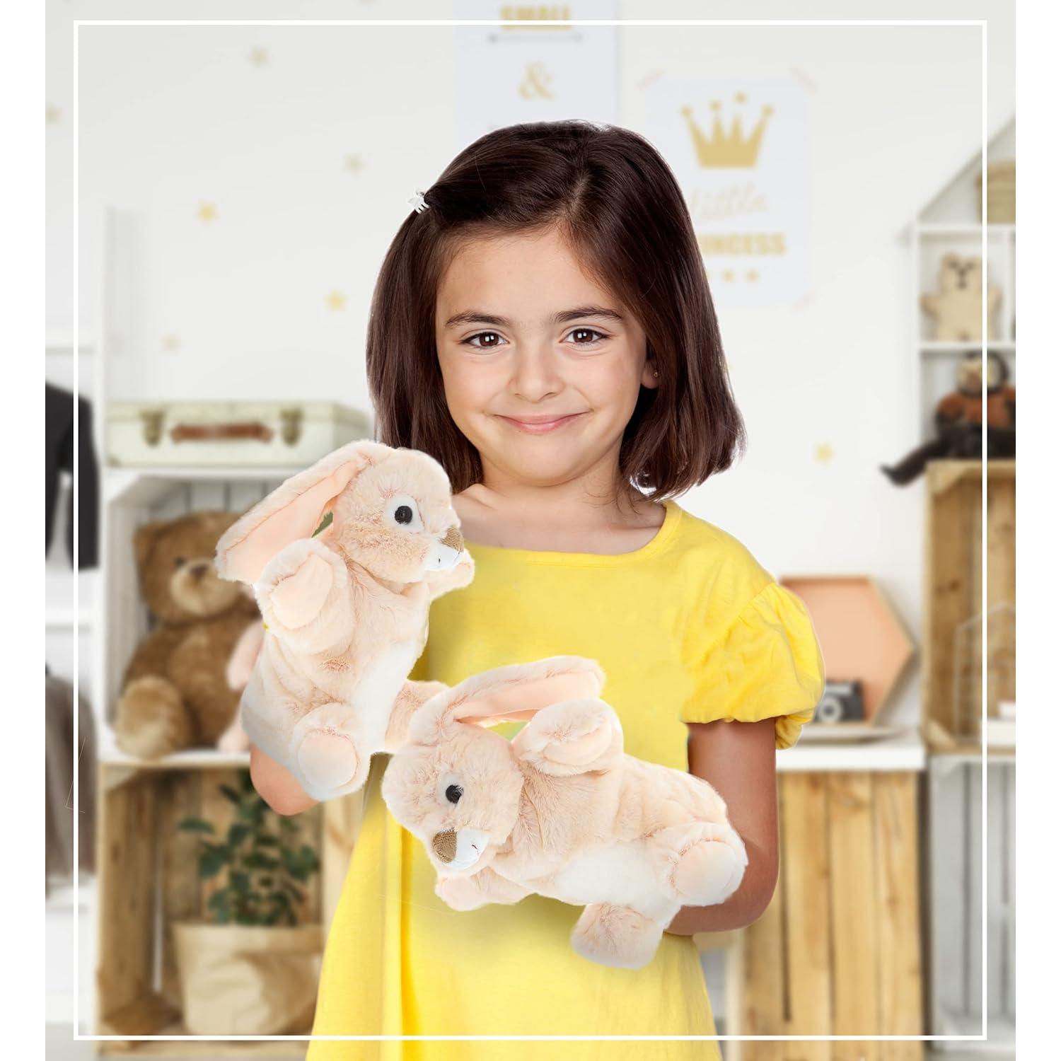 Títere de Mano Conejo DolliBu - Juguete de Peluche 22.86 cm