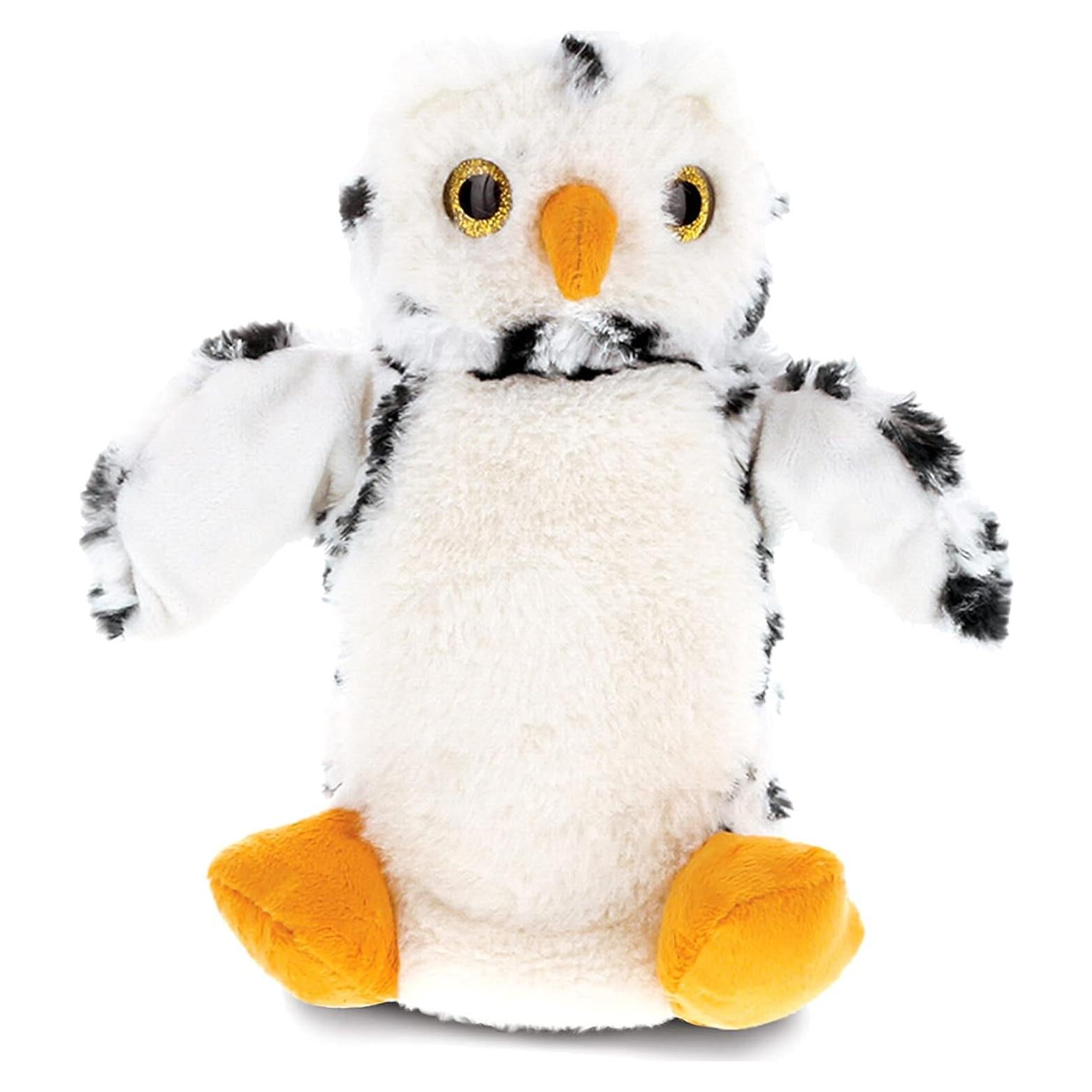 Títere de Mano Búho Blanco DolliBu - Juguete Educativo 24 cm