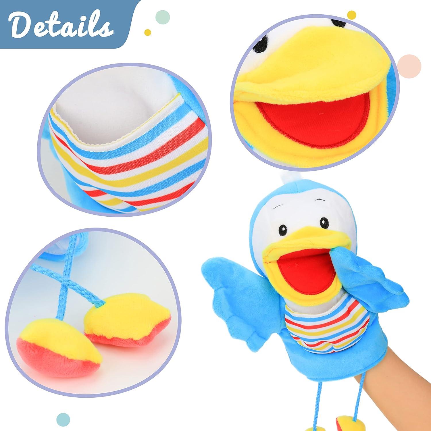 Títere de Peluche Hopearl Pájaro Azul 40.64 cm Interactivo