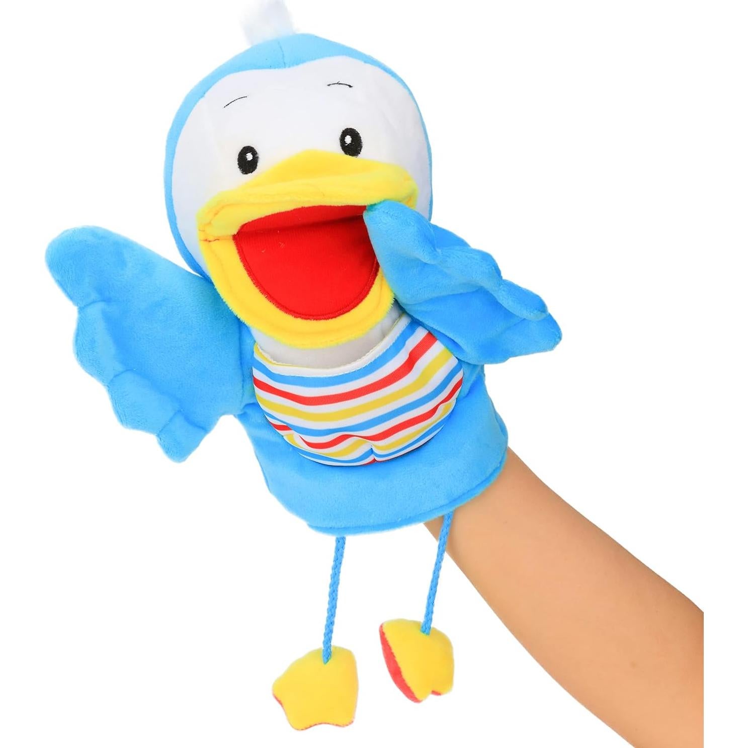 Títere de Peluche Hopearl Pájaro Azul 40.64 cm Interactivo