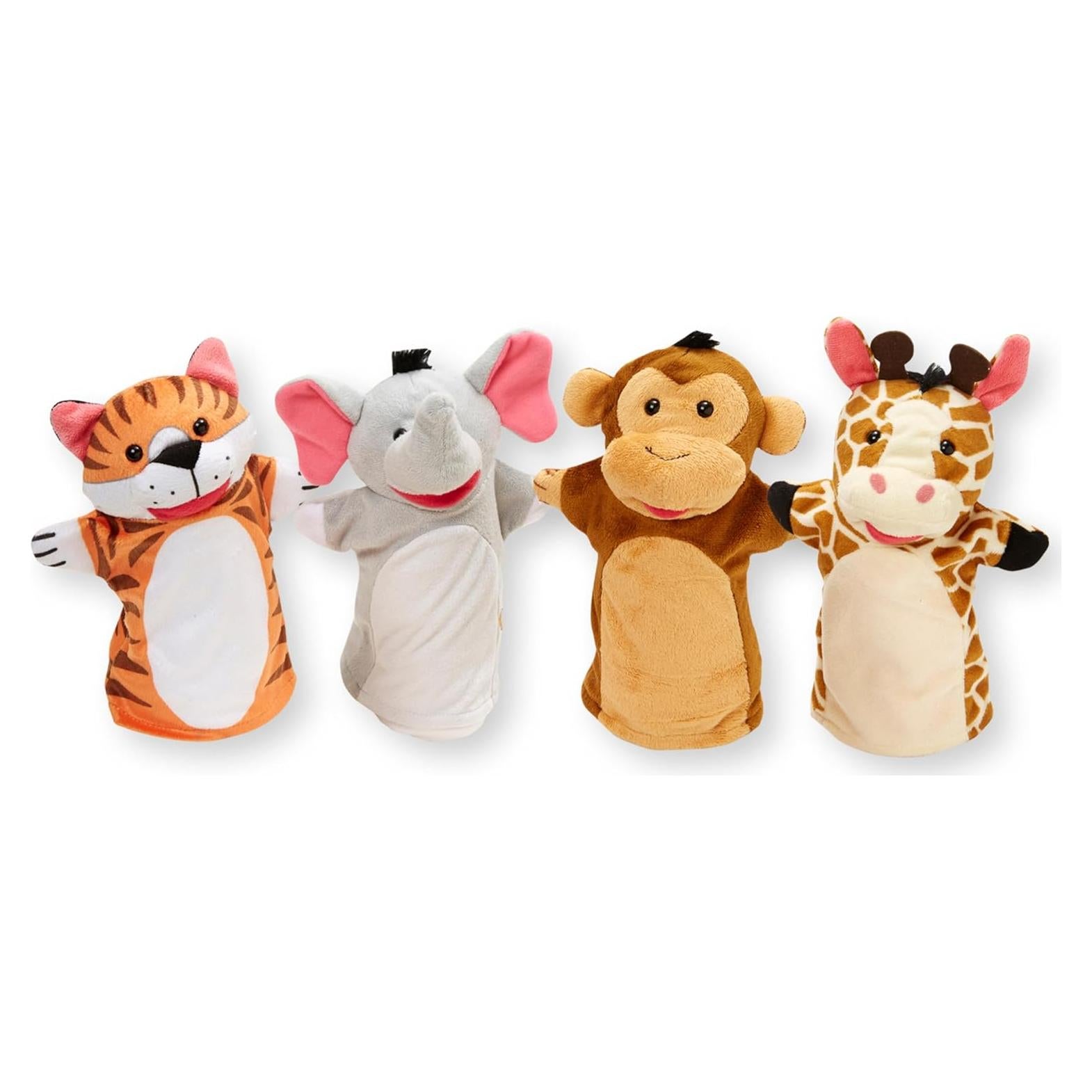 Títeres de Mano Melissa & Doug Animales Salvajes 4 Piezas