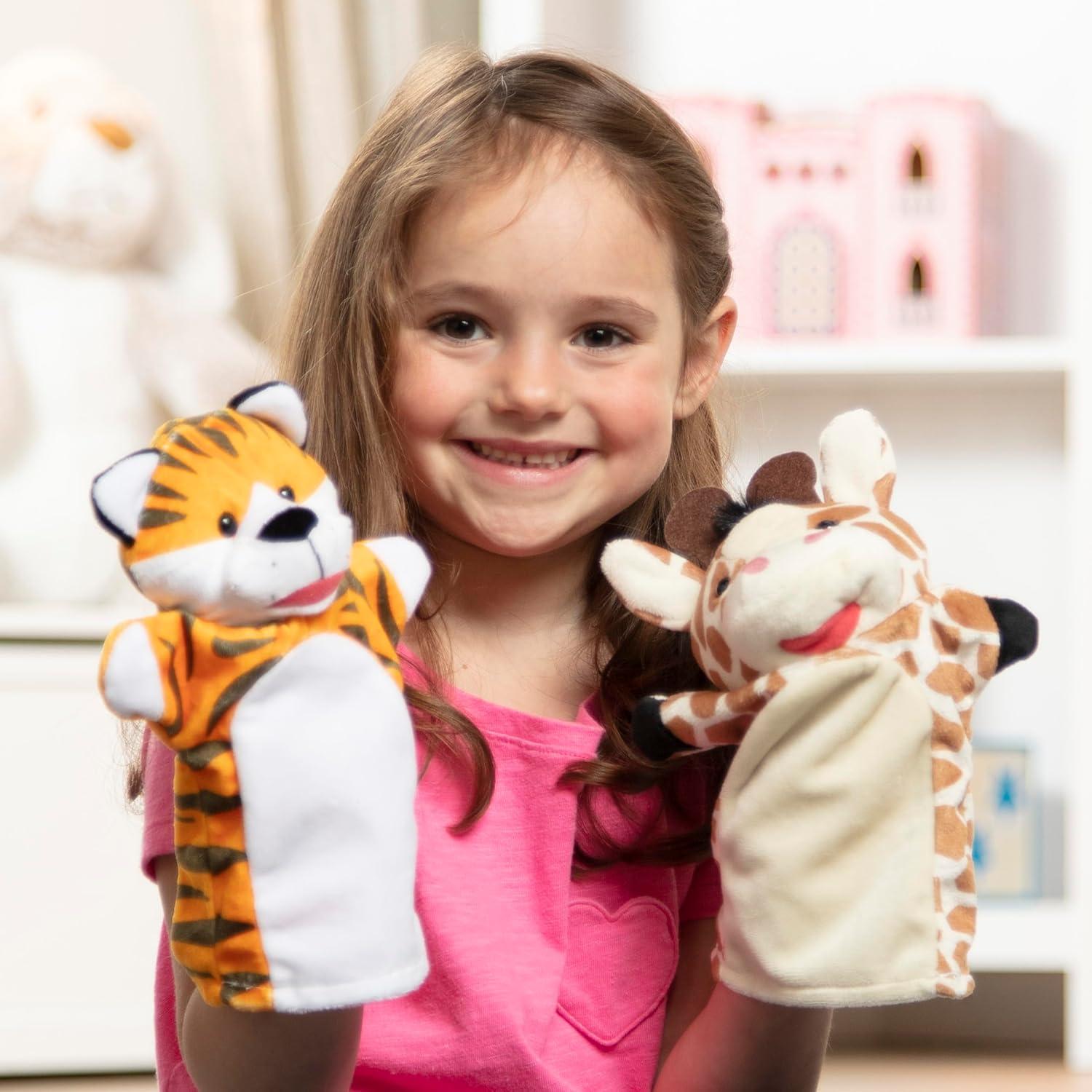 Títeres de Mano Melissa & Doug Animales Salvajes 4 Piezas