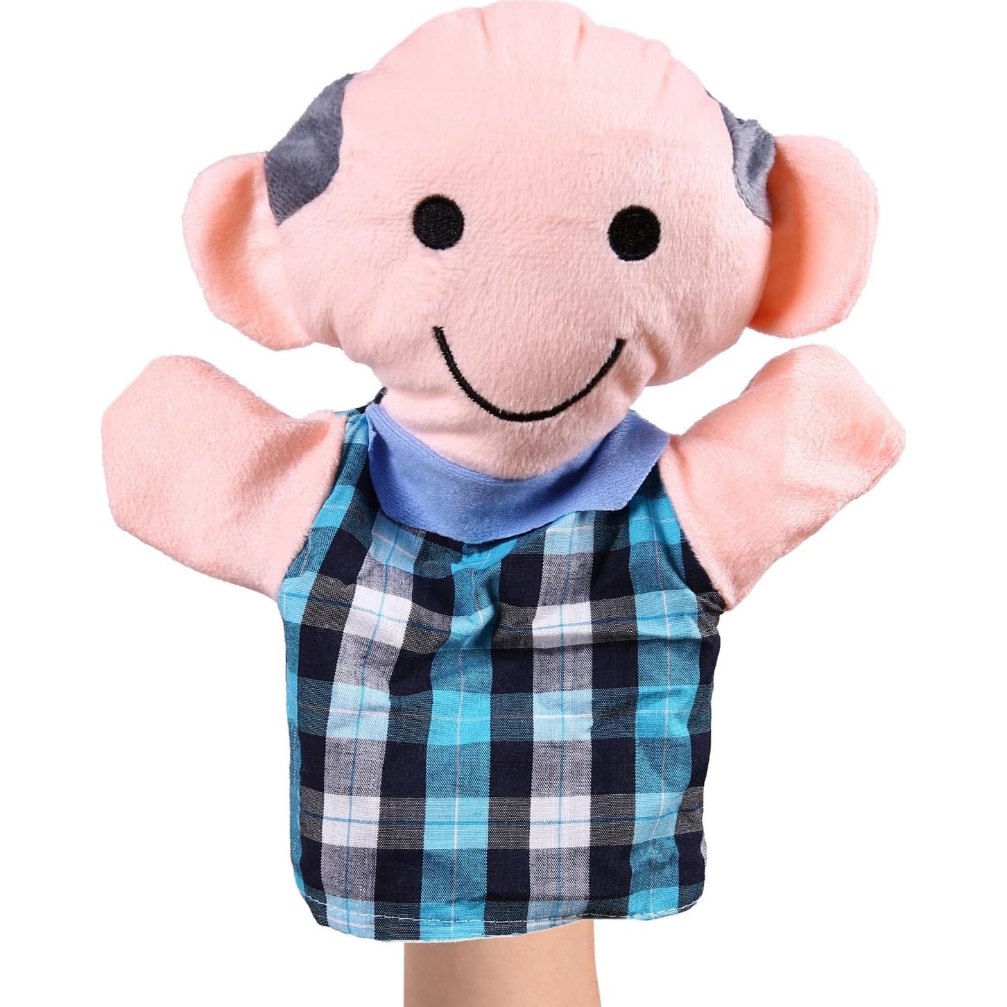 Juego de Marionetas de Mano Better Line - 6 Piezas Familiares 23 cm