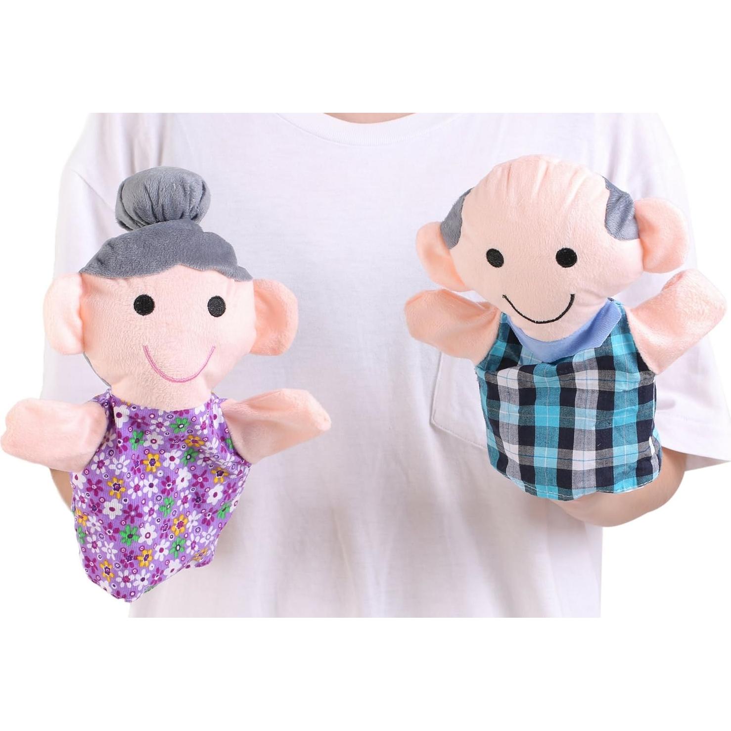 Juego de Marionetas de Mano Better Line - 6 Piezas Familiares 23 cm