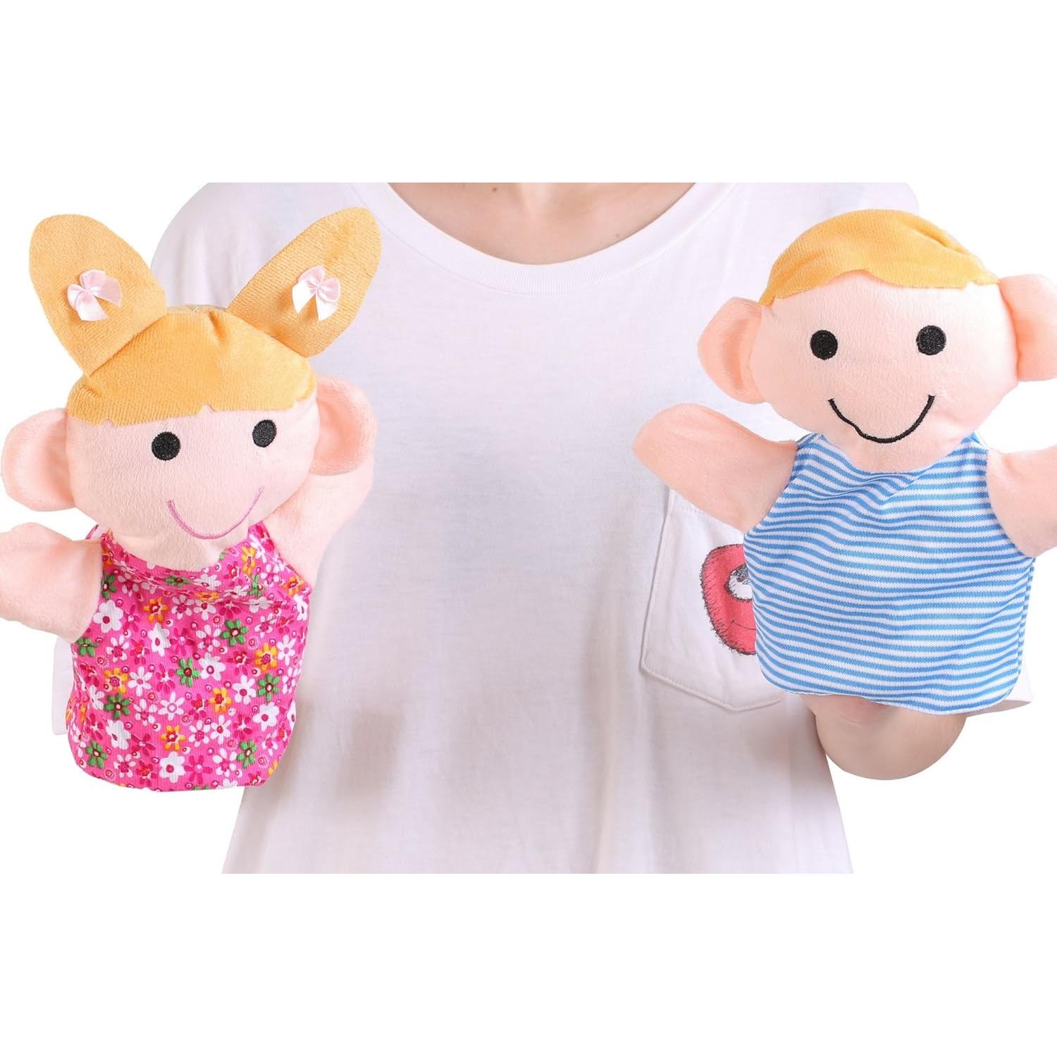 Juego de Marionetas de Mano Better Line - 6 Piezas Familiares 23 cm