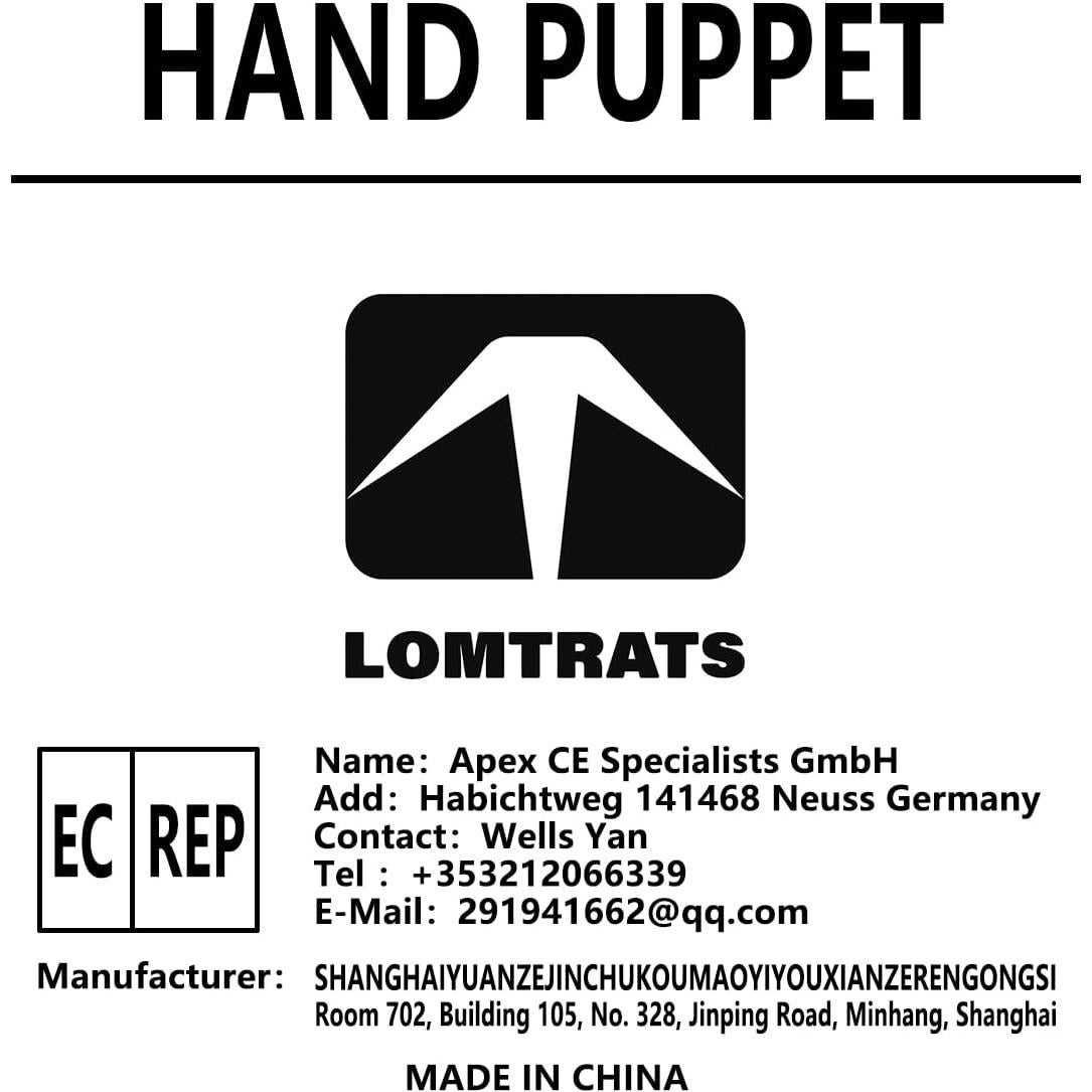 Títeres de Mano Familiares LOMTRATS - 6 Personajes 30 cm