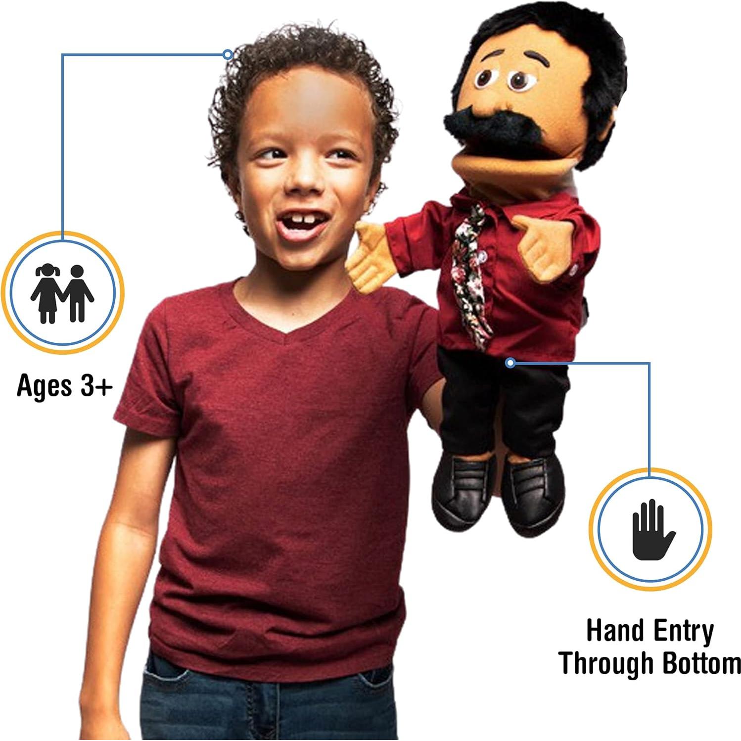 Marioneta de Mano Carlos Papá Hispano Silly Puppets 35.5 cm