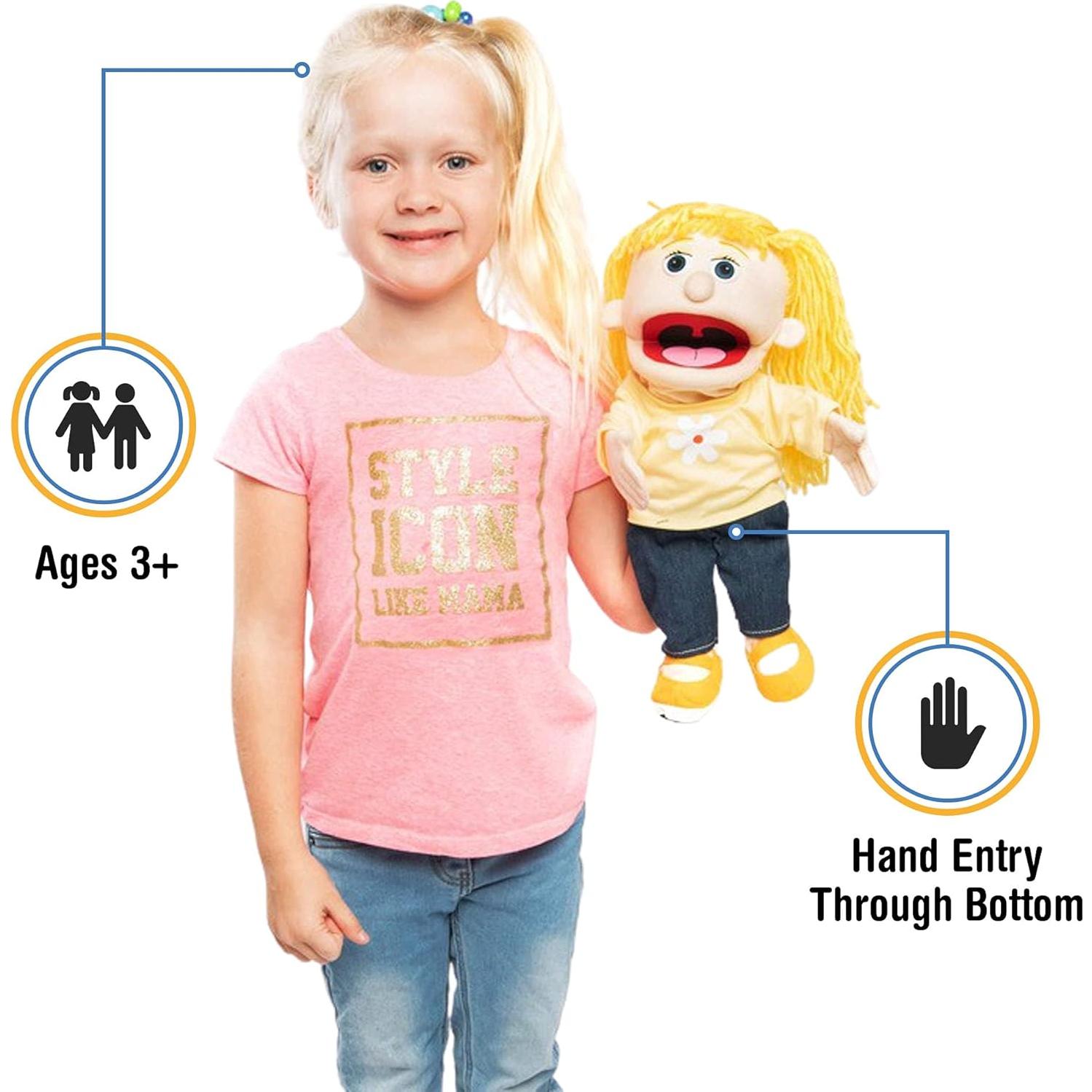 Títere de Mano Silly Puppets Chica Durazno 35.56 cm