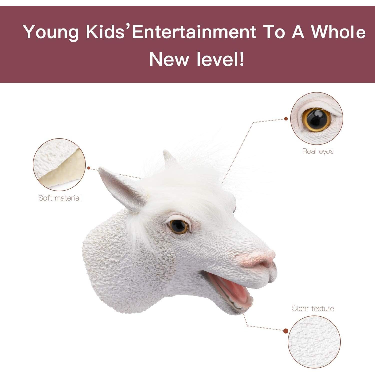 Títere de Alpaca Yolococa Juguete de Látex Realista 141g