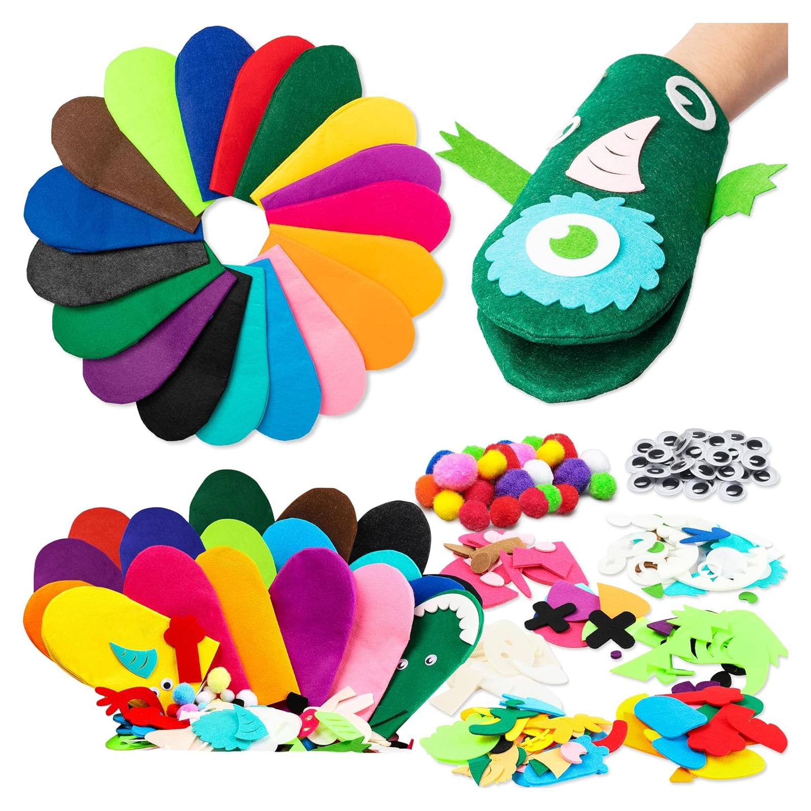 Kit de Títeres de Mano WATINC 18 Piezas Multicolor DIY