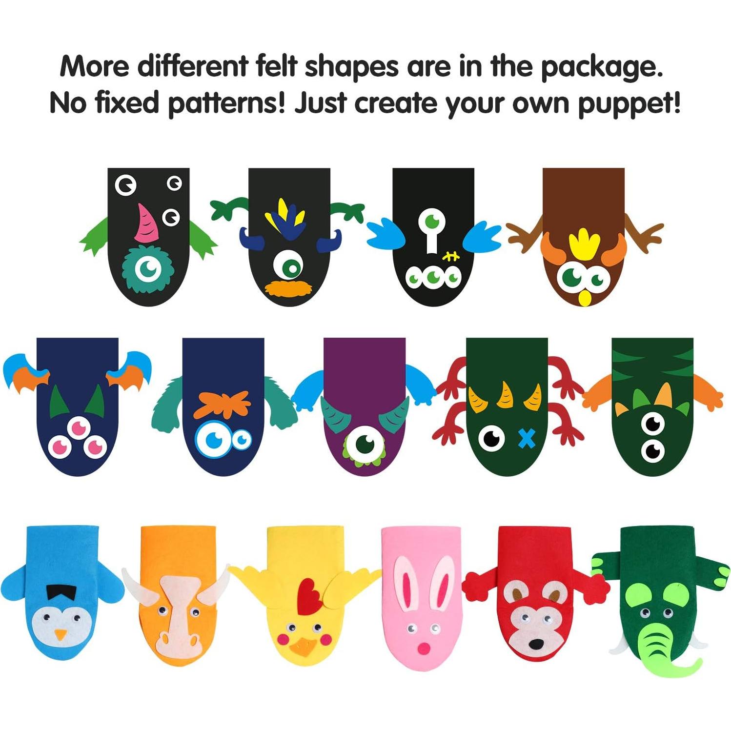 Kit de Títeres de Mano WATINC 18 Piezas Multicolor DIY