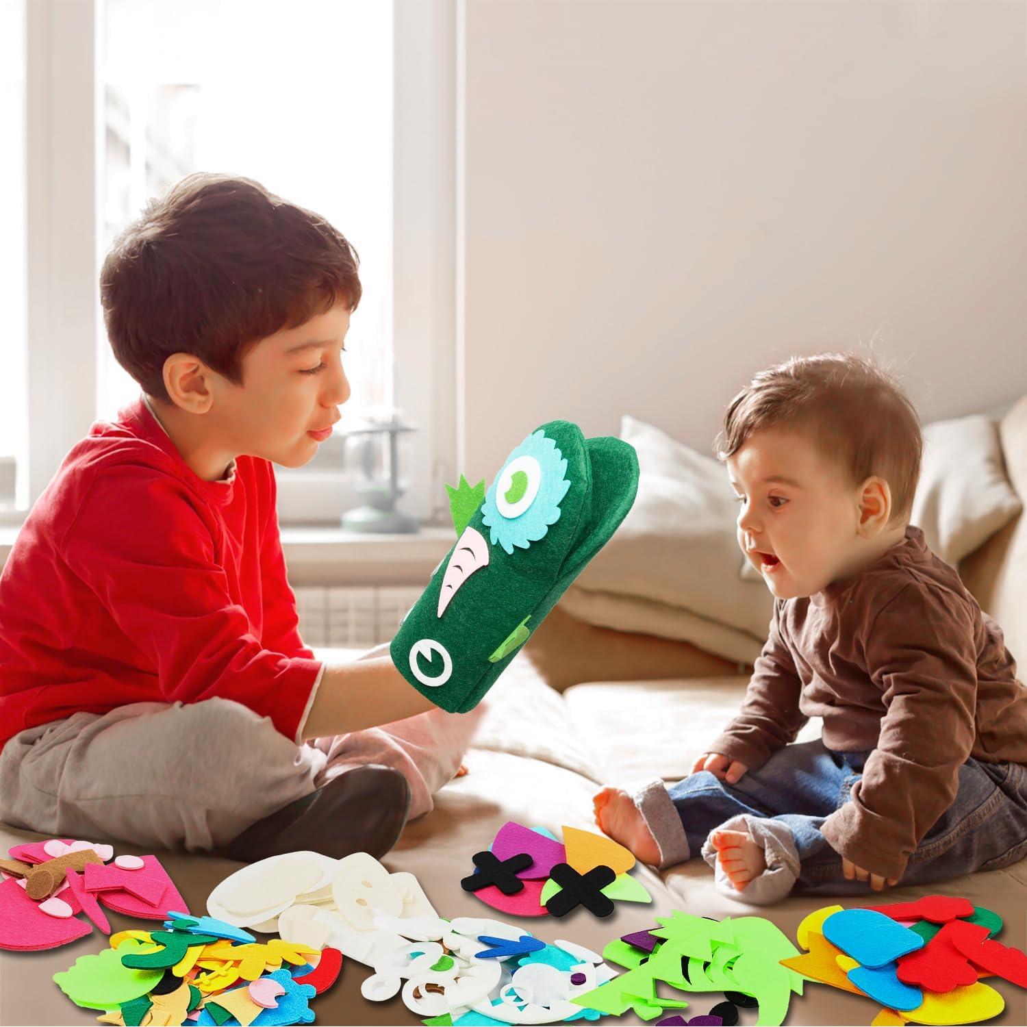 Kit de Títeres de Mano WATINC 18 Piezas Multicolor DIY