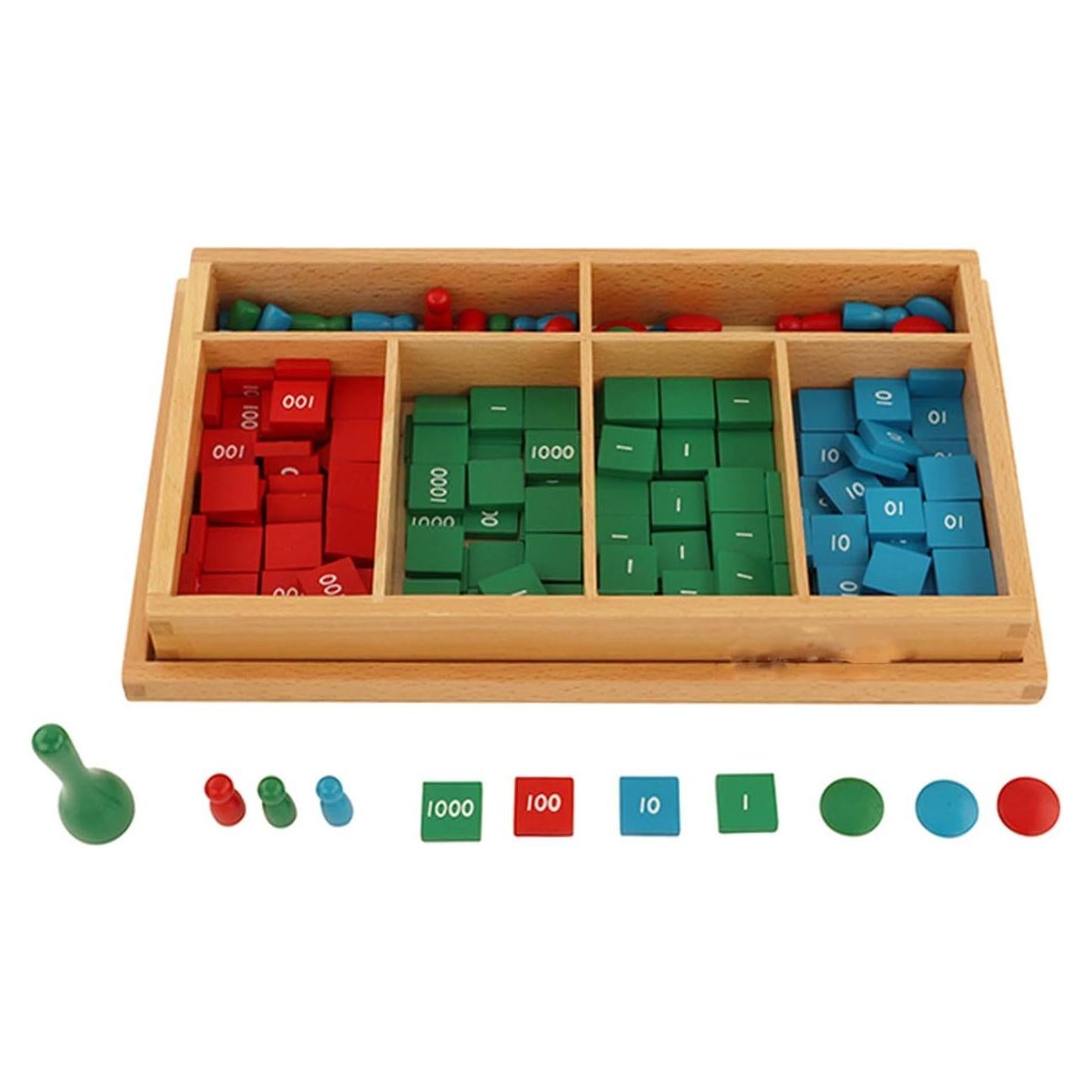 Juego de Sellos Montessori Profesional Yanhan 30.5x22.5 cm