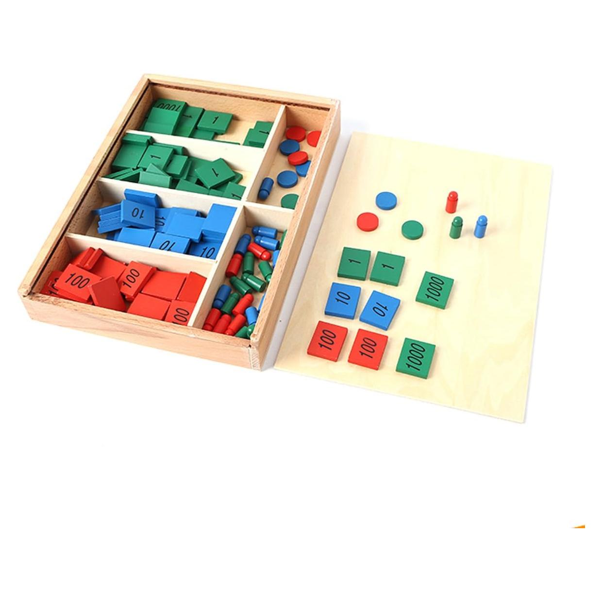 Juego de Sellos Montessori New Sky para Niños - Aprendizaje Matemático