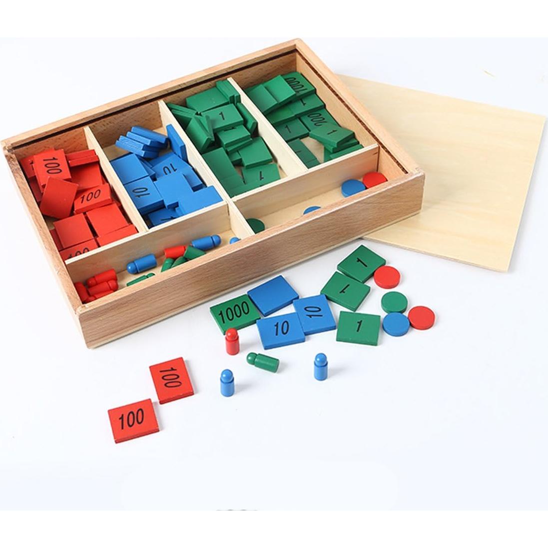 Juego de Sellos Montessori New Sky para Niños - Aprendizaje Matemático