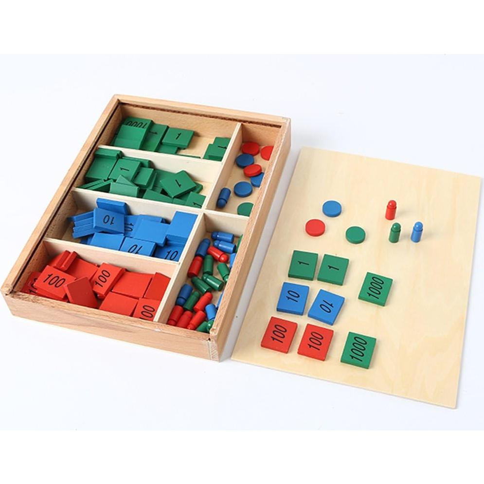 Juego de Sellos Montessori New Sky para Niños - Aprendizaje Matemático