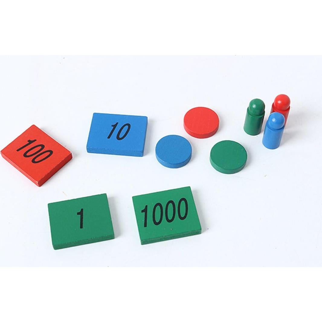 Juego de Sellos Montessori New Sky para Niños - Aprendizaje Matemático