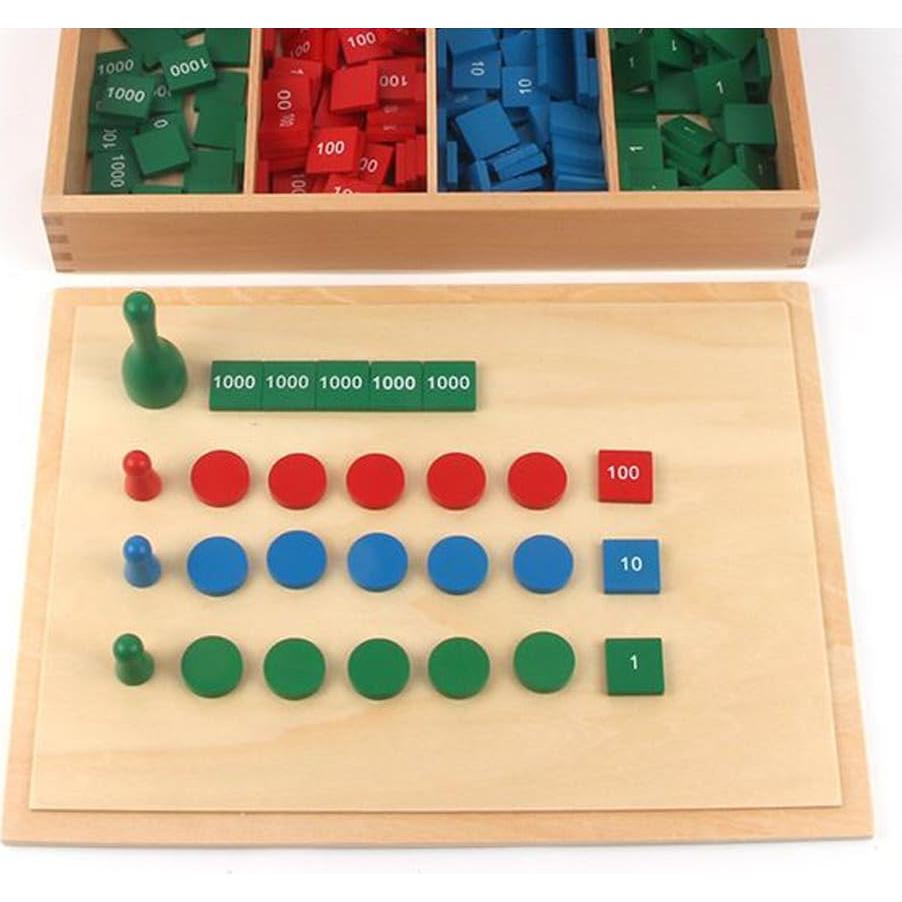 Juego de Sellos Montessori New Sky para Niños - Aprendizaje Matemático