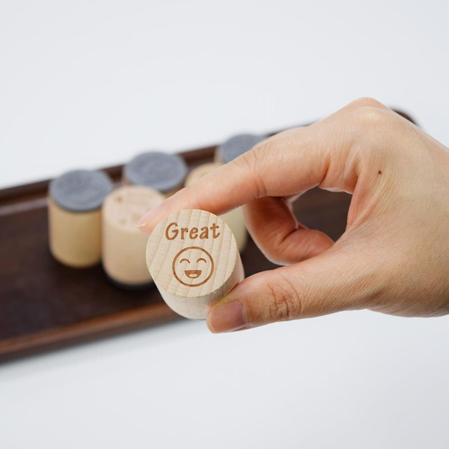 Sellos de Goma para Maestros Happylain - 6 PCS, 3x4 cm