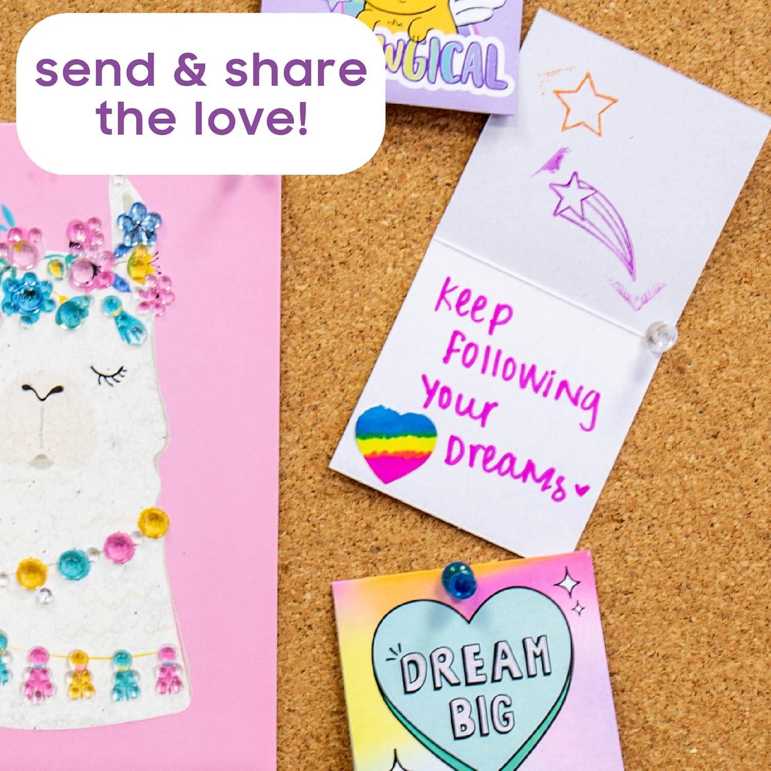 Juego de Sellos de Madera Horizon Group USA - 15 Sellos, 6 Tarjetas, 3 Marcadores