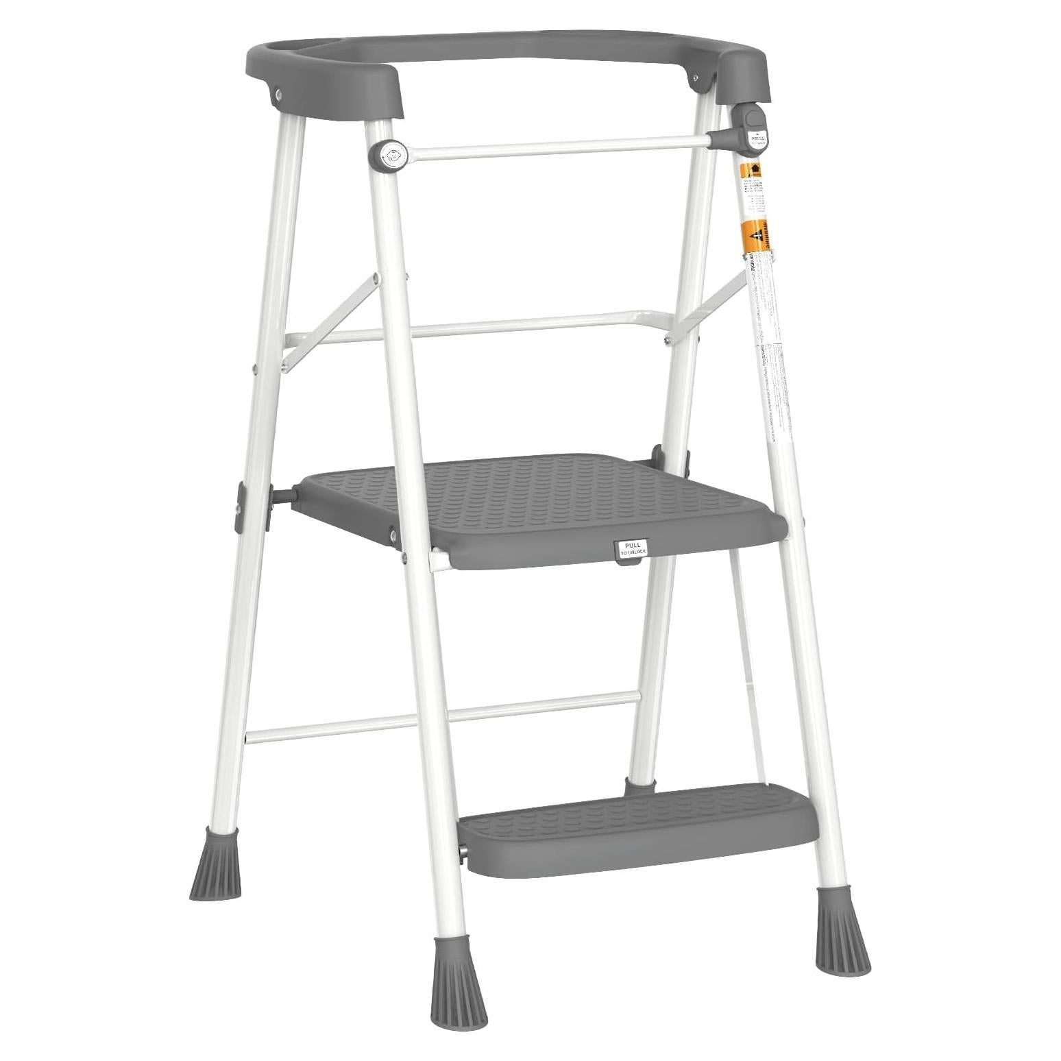 Taburete Plegable para Niños HBTower 2 Pasos Antideslizante