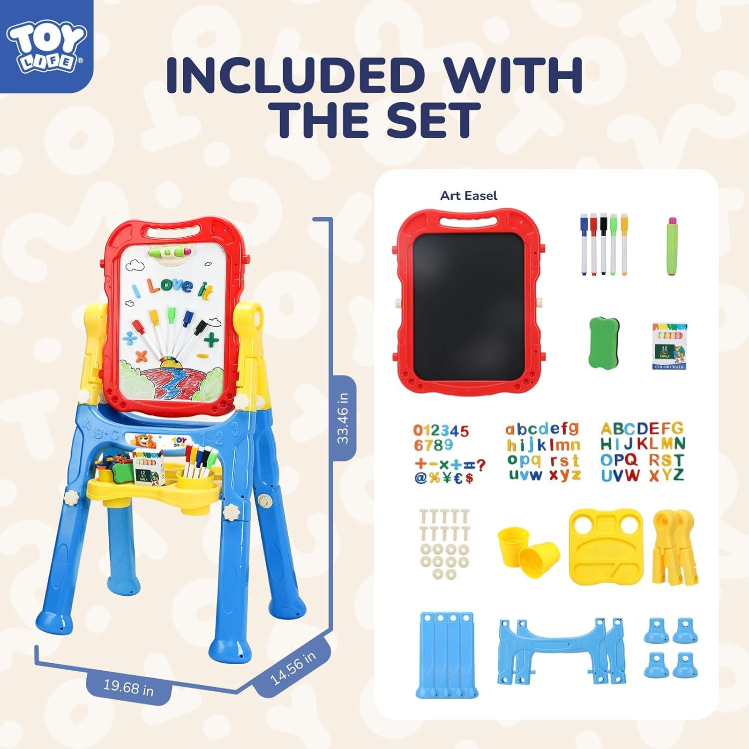 Caballete de Arte STEAM Life para Niños 4 en 1 Ajustable