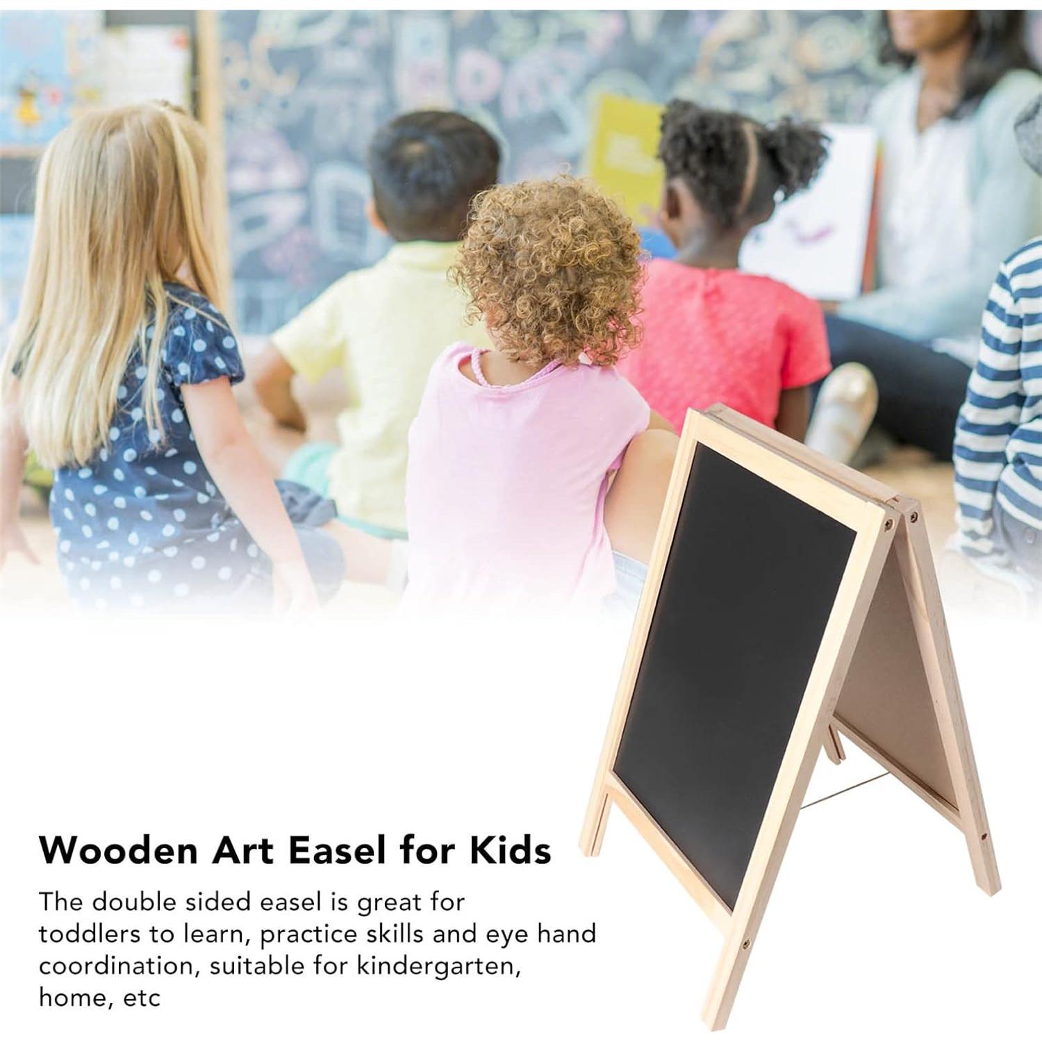 Caballete Infantil JANCAN Doble Cara Plegable 25x40cm Madera