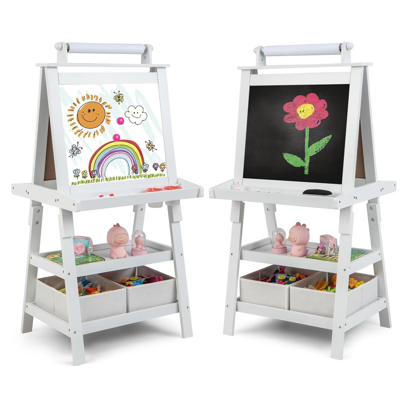 Caballete de Arte 3 en 1 Costzon para Niños con Pizarra Doble