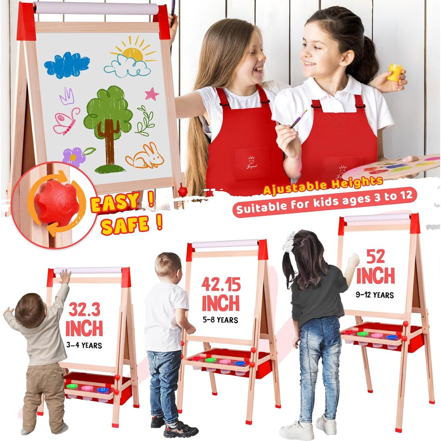 Caballete de Arte Joyooss Ajustable para Niños 3 a 12 Años