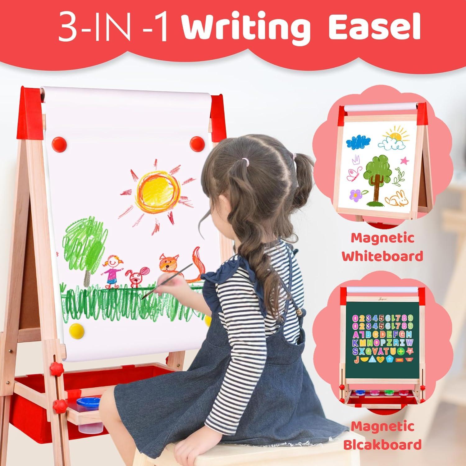 Caballete de Arte Joyooss Ajustable para Niños 3 a 12 Años