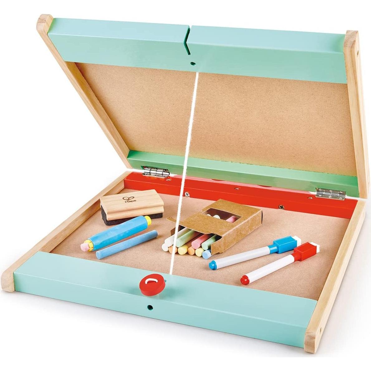 Caballete de Mesa 3 en 1 Hape con Pizarra y Accesorios