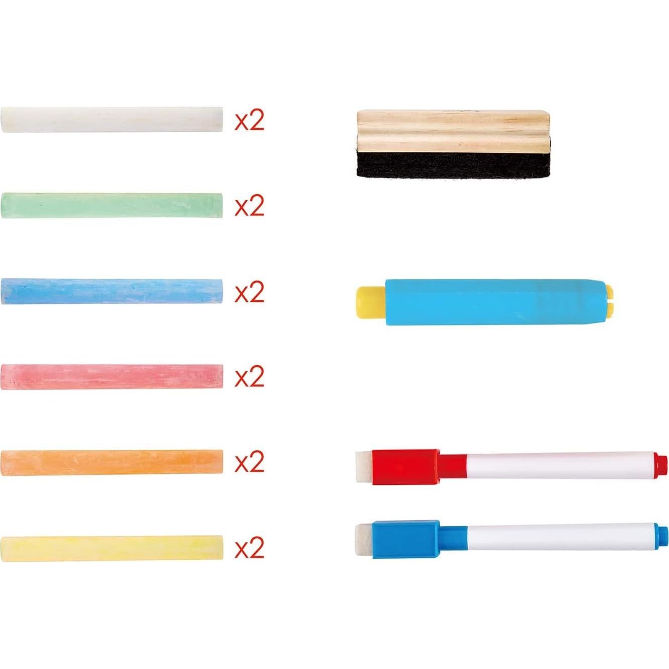 Caballete de Mesa 3 en 1 Hape con Pizarra y Accesorios