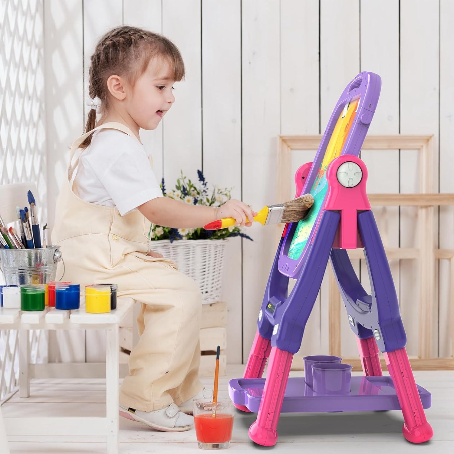 Caballete de Arte Ylovetoys Ajustable Doble Cara para Niños