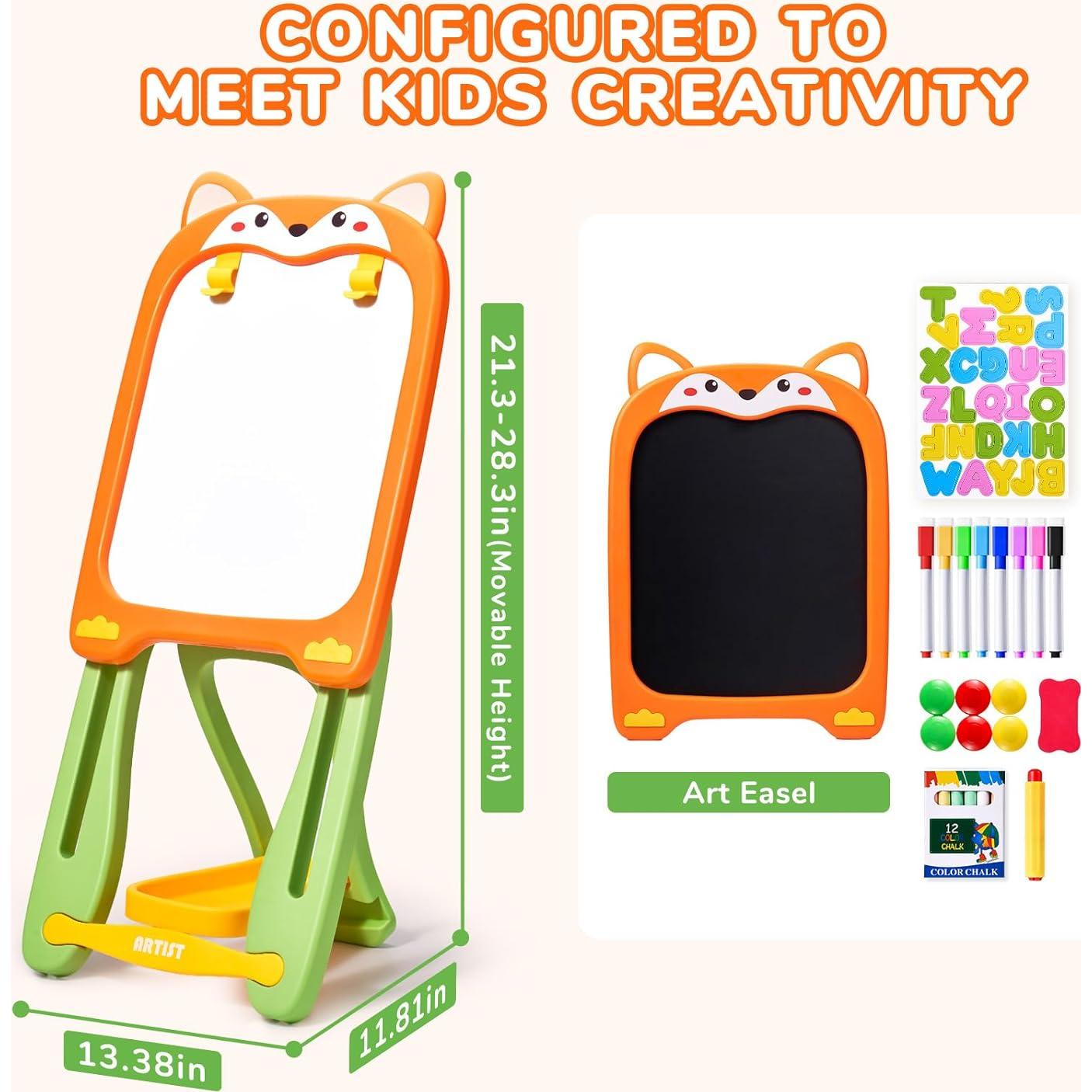 Caballete de Arte Ajustable Joycat KE4 para Niños 3-7 Años