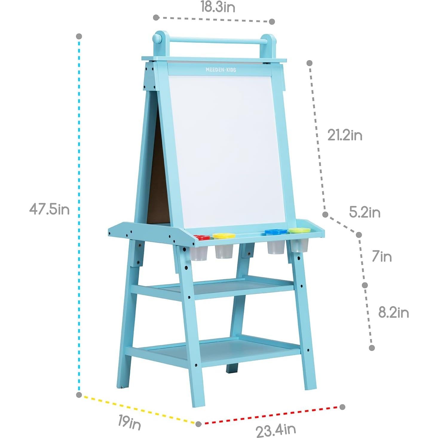 Caballete de Arte para Niños MEEDEN de Madera con Accesorios