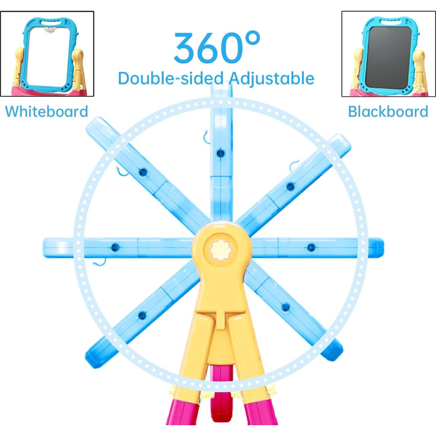 Caballete de Arte Ajustable Juivin para Niños - Doble Cara