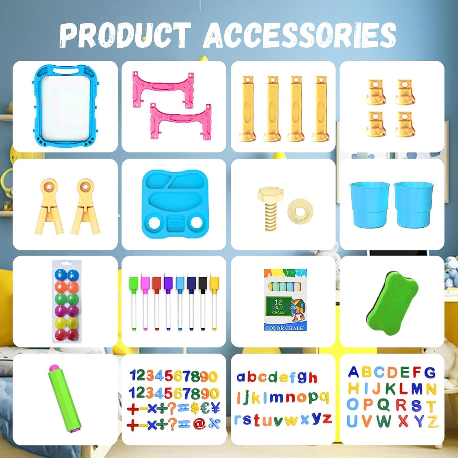 Caballete de Arte Ajustable Juivin para Niños - Doble Cara