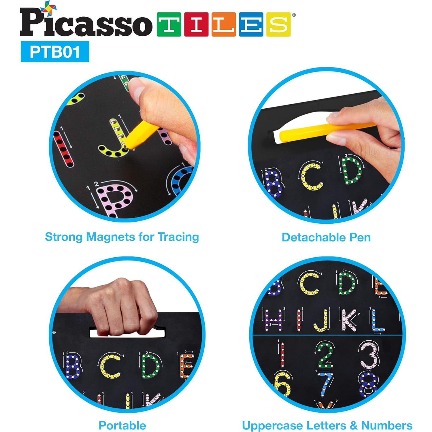 Tablero Magnético Doble Cara PicassoTiles 30x25 cm 2-en-1