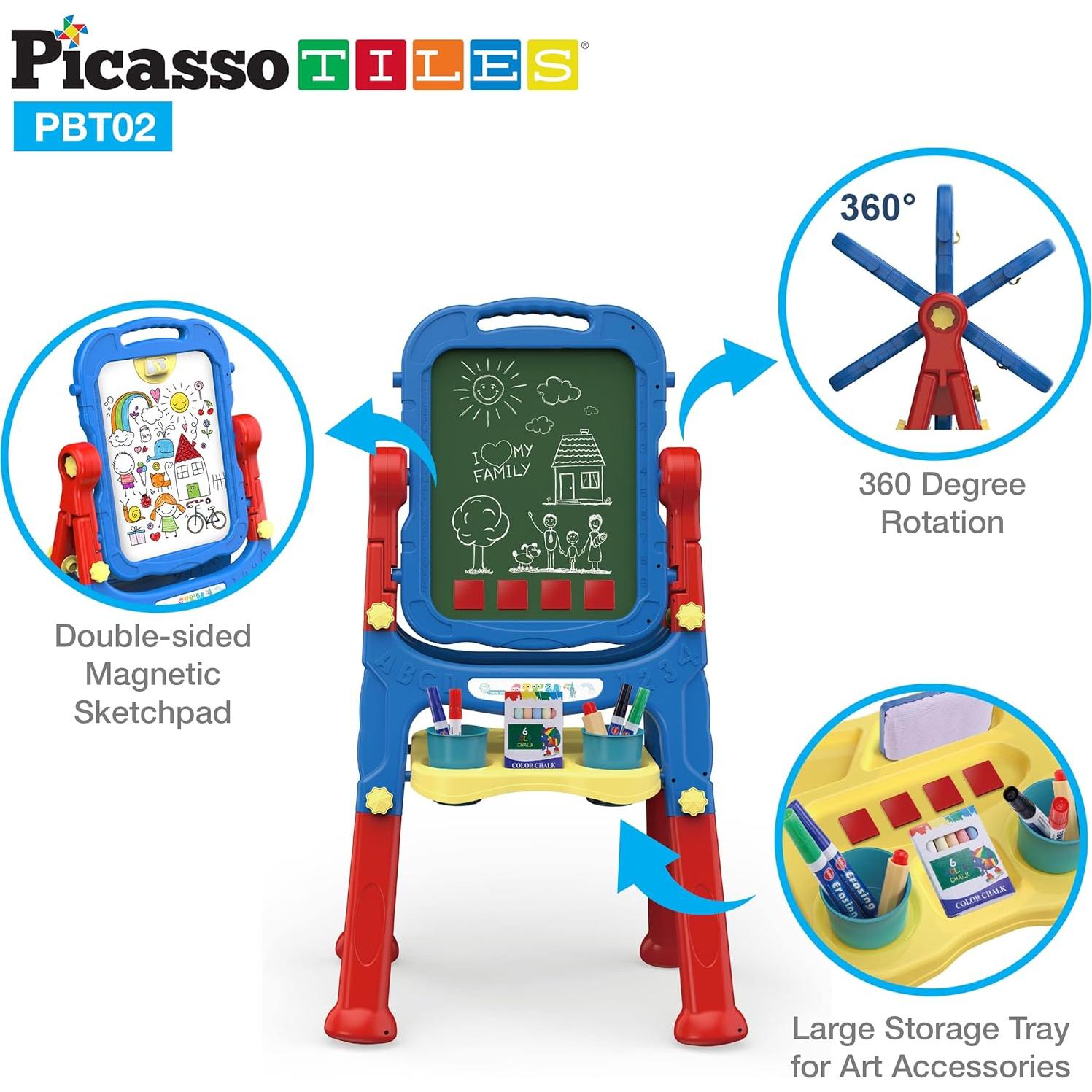 Tablero Magnético Doble Cara PicassoTiles 30x25 cm 2-en-1