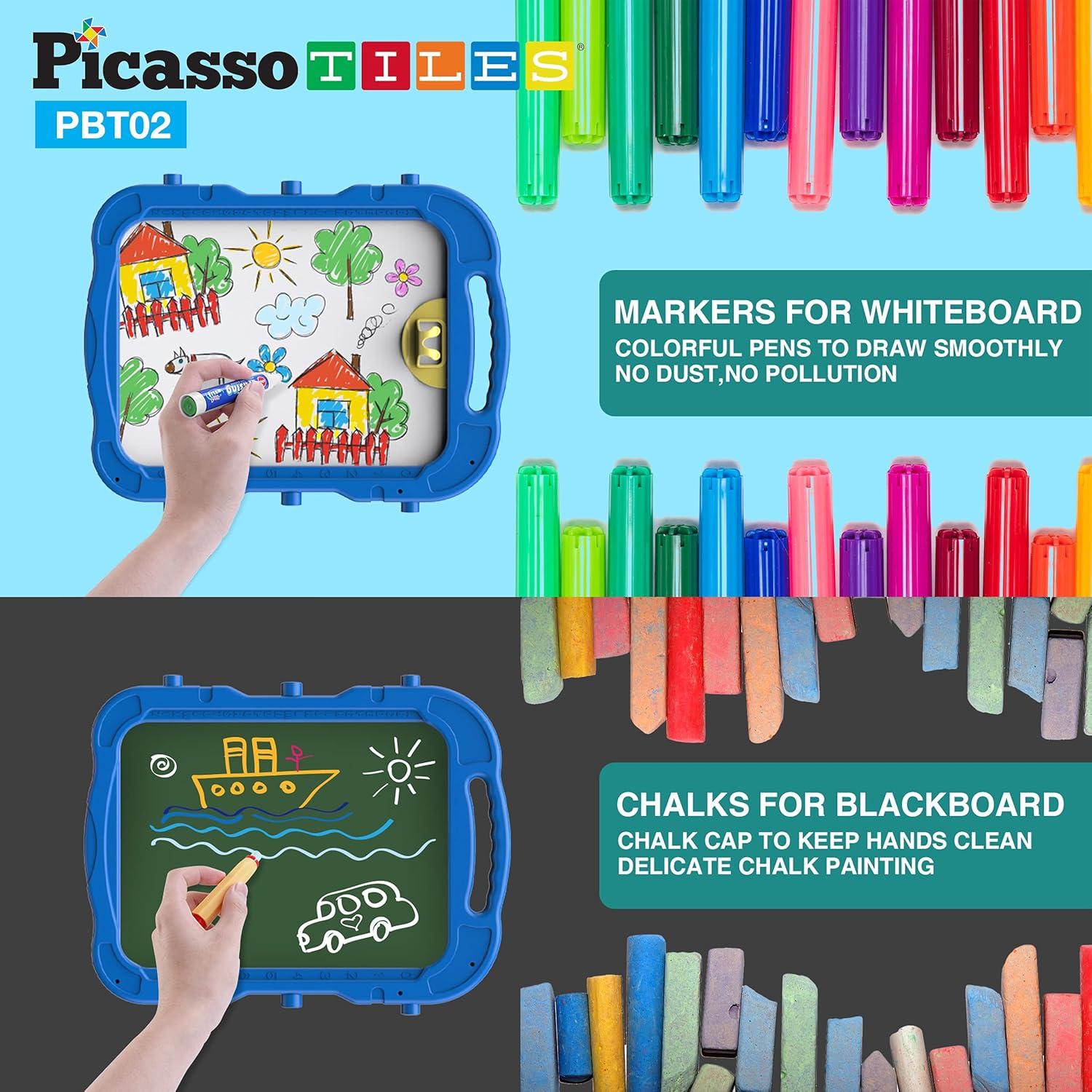 Tablero Magnético Doble Cara PicassoTiles 30x25 cm 2-en-1