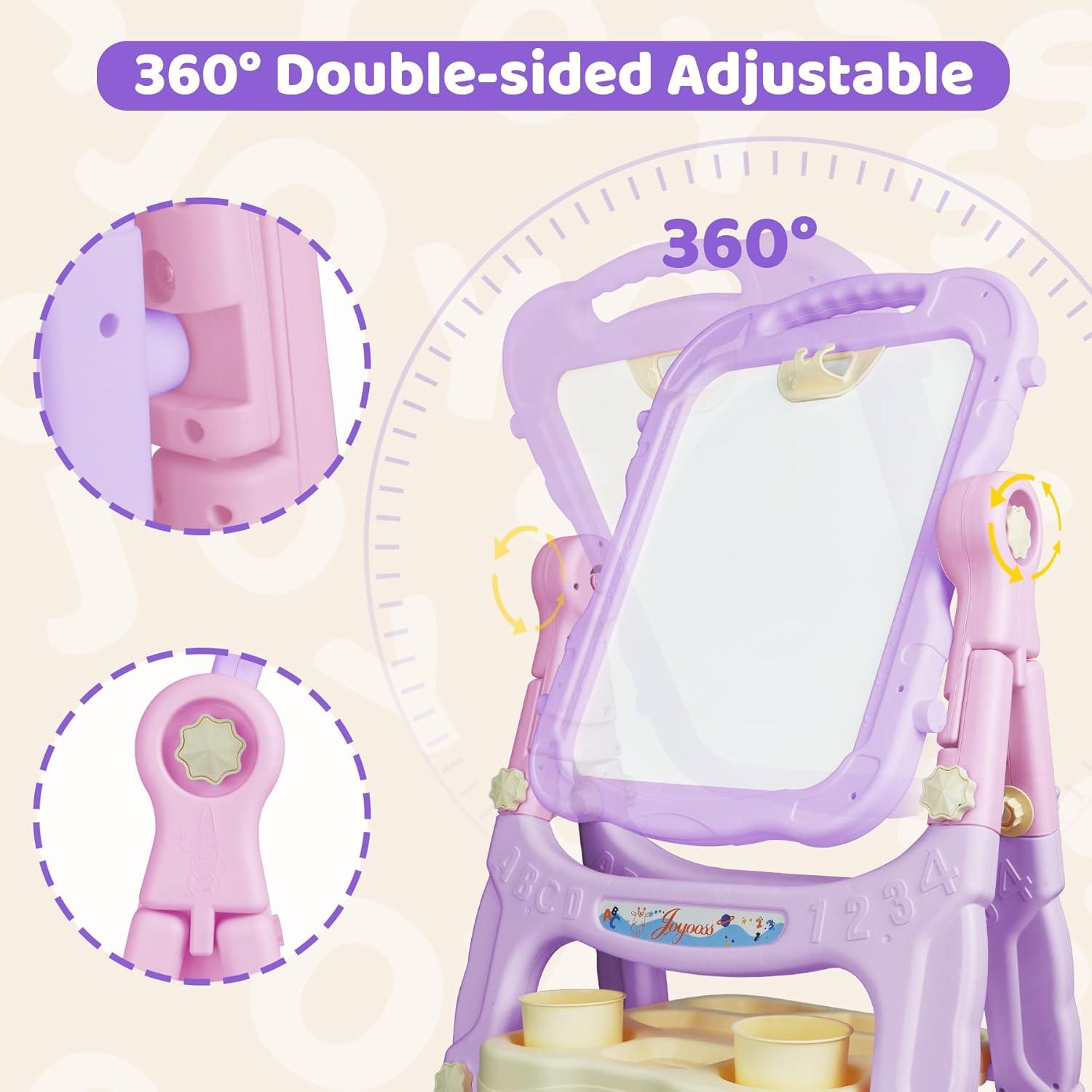 Caballete de Arte Joyooss Ajustable para Niños 3-8 Años