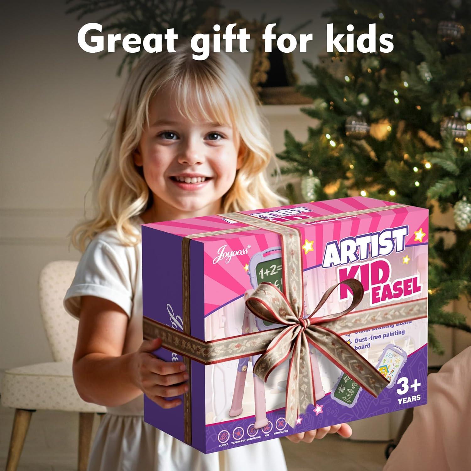 Caballete de Arte Joyooss Ajustable para Niños 3-8 Años