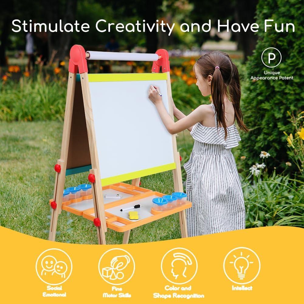 Caballete de Arte Plegable Vigorange para Niños 2-12 Años