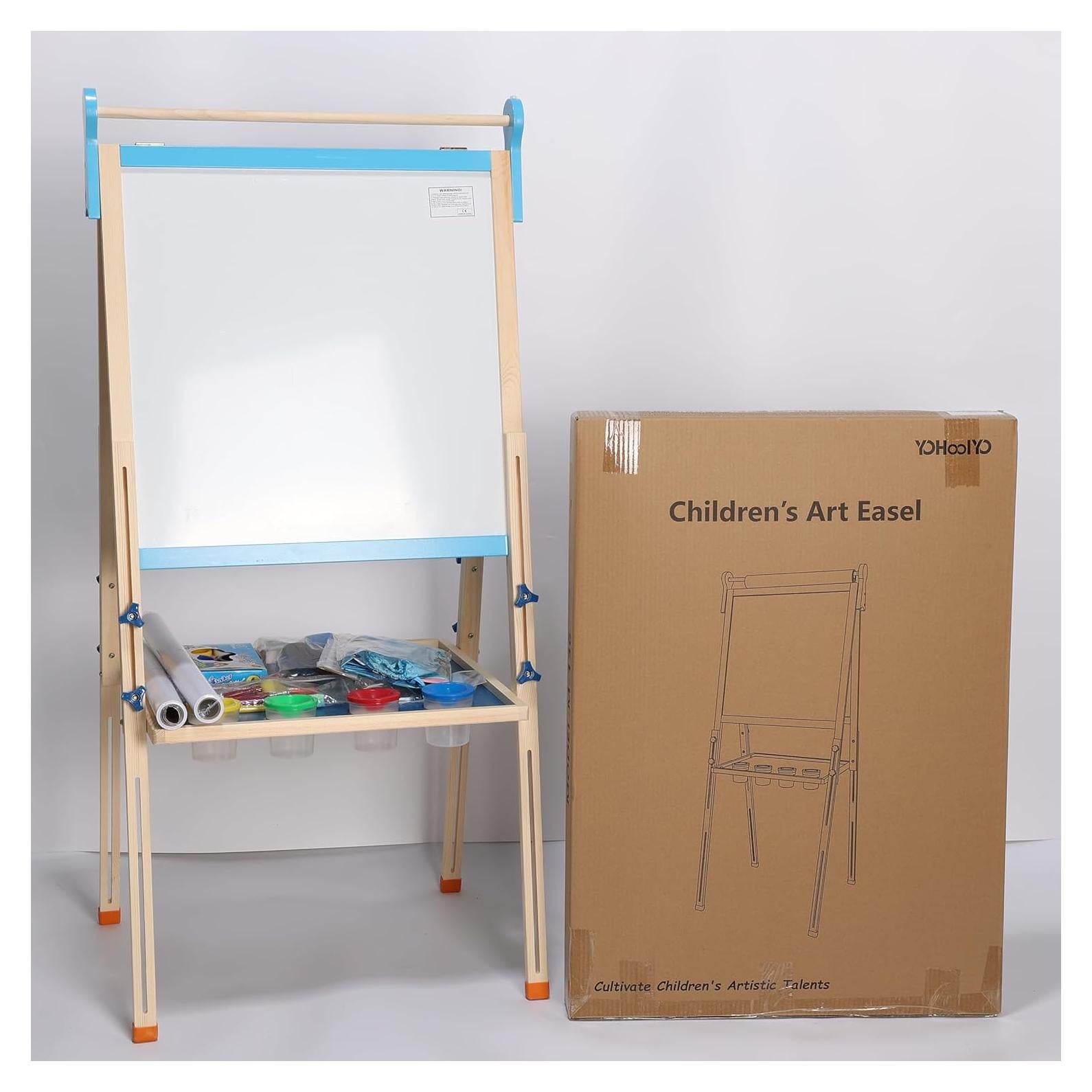 Caballete de Madera para Niños YOHOOLYO Doble Cara Ajustable