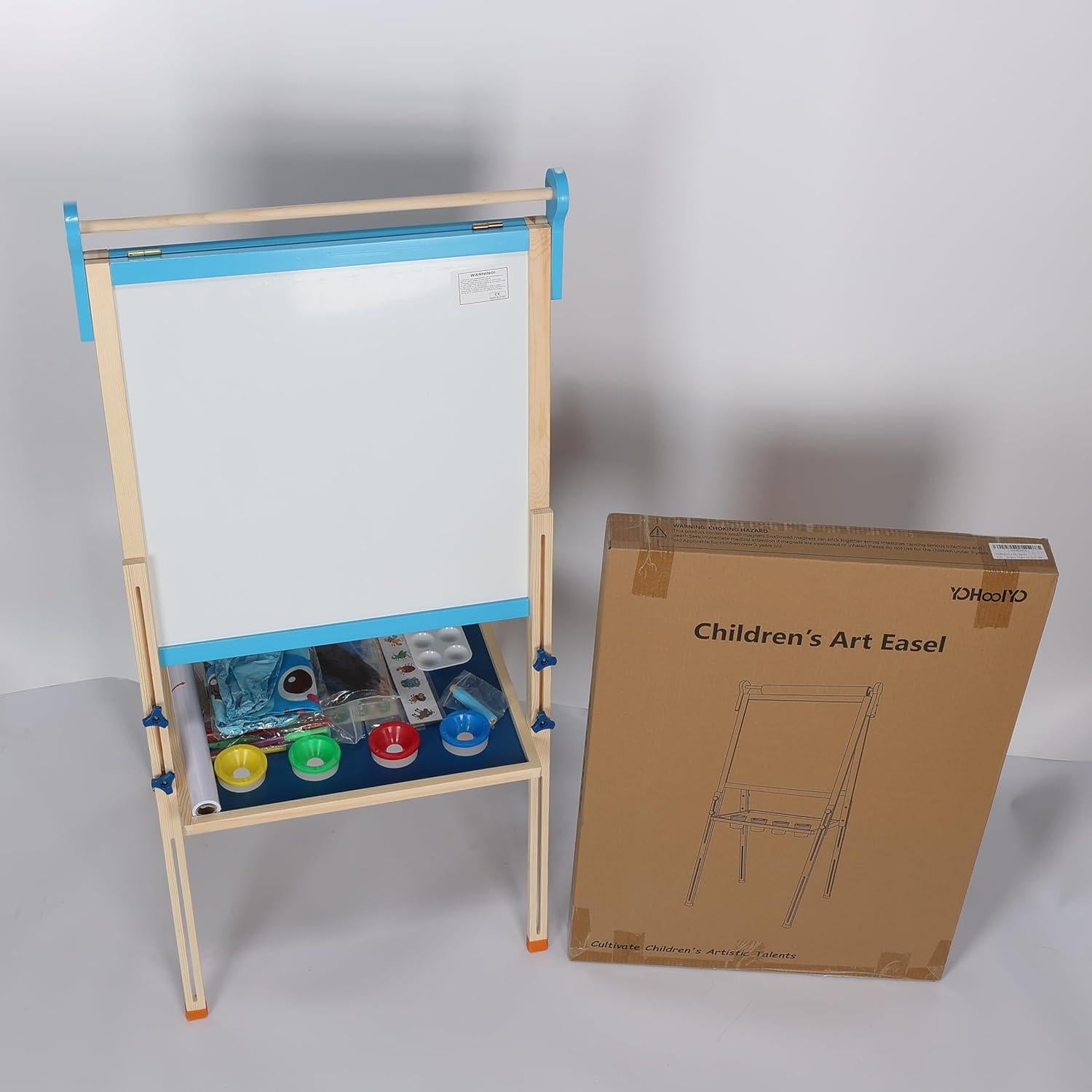 Caballete de Madera para Niños YOHOOLYO Doble Cara Ajustable
